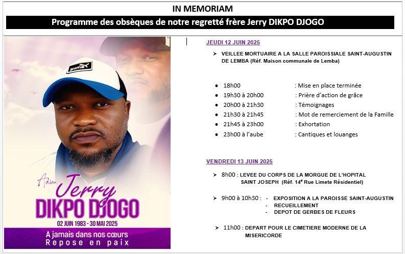 OBSEQUES DE JERRY DIKPO DJOGO