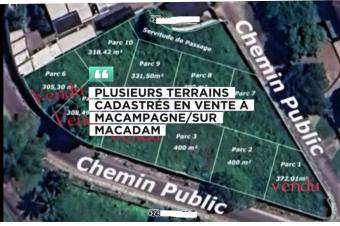Plusieurs terrains  Macampagne 1000 par mtre carr