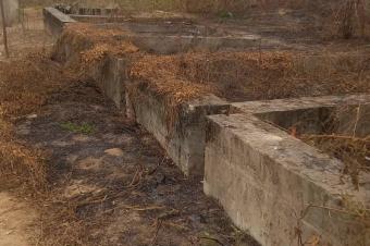 Parcelle terrain en vente avec une fondation dune maison situ  Ndjili brasserie Commune de la Nsele 