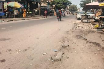 Vente parcelle stratgique  Kasavubu Birmanie sport  sur macadam 