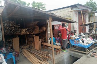 Vente terrain vide sur macadam  Terre Jaune Nsele