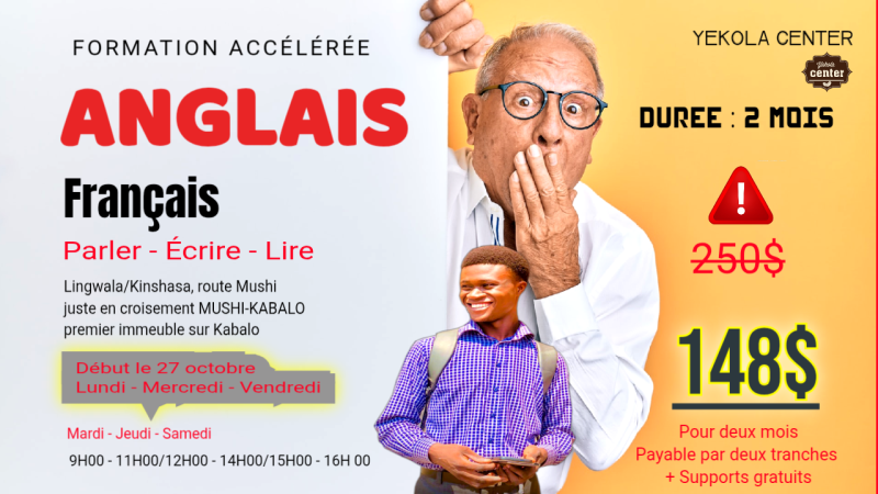 ANGLAIS  FRANAIS 148 pour 2 mois