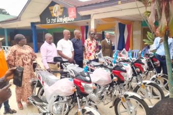 Kwilu  la DINACOPE Kwilu 3 clture un mandat rformateur par la remise de nouvelles motos