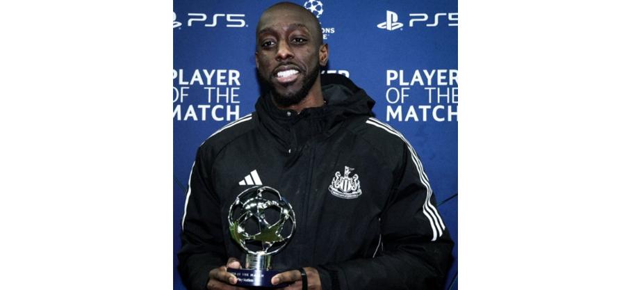Foot: Yoane Wissa élu MOTM en Ligue des Champions lors du match avec Newcastle contre PSV mercredi soir.