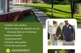 SERVICES DENTRETIEN  DAMNAGEMENT PAYSAGER THE GREEN GIANT ENTERPRISE SARL  GROUPE GEANT VERT    Entretien  soins des espaces verts