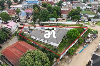 VENTE PROPRIT DE 1674m DOTE DUNE GRANDE BTISSE DE 4 CHAMBRES  KINSHASARIGHINI 