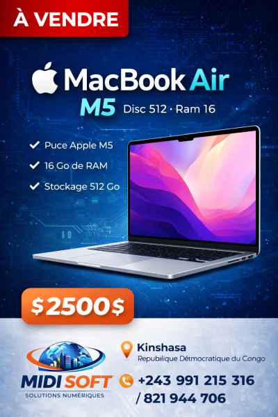 MacBook Air M5 Kinshasa 