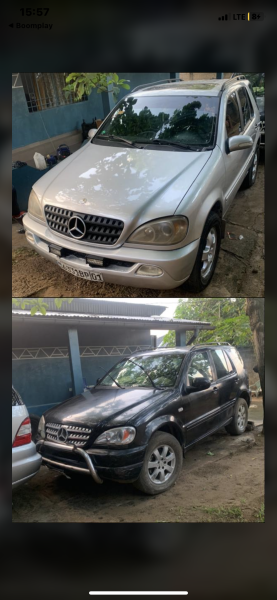 Vente urgente de 2 Mercedes ML 320 Grise srie BP  6.500 et Noir srie AN  4.500