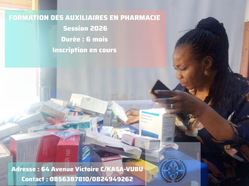 FORMATION DES AUXILIAIRES EN PHARMACIE 