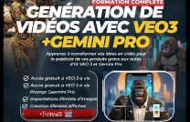 FORMATION COMPLÈTE DE GENERATION DE VIDÉOS AVEC L’AI ( VEO3,GOOGLE FLOW,SORA…) mediacongo