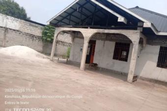 Parcelle clture avec maison  vendre  Bibwa Nsele  525 m  45.000  discuter 