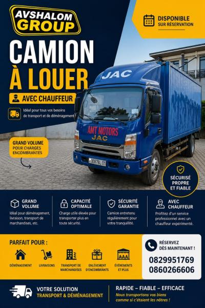 Service de dmnagement et location camion 