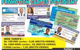 Promotion cartes d'étudiant