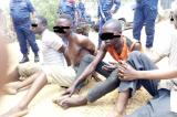 Maniema : 5 bandits urbains arrêtés par la police présentés à la population à Kindu