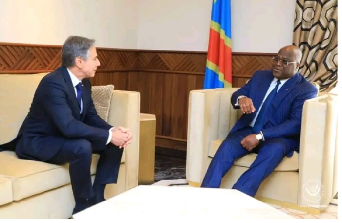 Info Congo - Actualité Congo -  - -Présumée implication des Américains dans le Coup d’État raté en RDC : Blinken promet au président Tshisekedi « la collaboration de son pays » pour établir toute vérité  