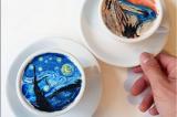 Corée du Sud: Il reproduit des œuvres d'art dans une tasse de café
