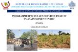 CEP-O/PASEA : Version finale du PAR pour les systèmes d’approvisionnement en eau potable de la cité de Katanda dans la province du Kasaï-Oriental