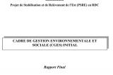 Rapport final de Cadre de Gestion Environnementale et Sociale (CGES) initial