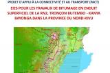 Rapport définitif des EIES pour les travaux de Bitumage en enduit superficiel de la RN2, Tronçon Butembo - Kanya Bayonga dans la Province du Nord-Kivu