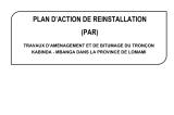 Page de garde de Plan d’Action de Réinstallation (PAR) de Travaux d’aménagement et de bitumage du tronçon Kabinda - Mbanga dans la province de Lomami