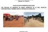 Page de garde du Plan d’Action de Réinstallation (PAR) des travaux de bitumage en enduit superficiel de la rn2, tronçon Kanyabayonga - Butembo dans la province du Nord-Kivu