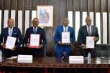 Nicolas Kazadi, Elysé Bokumwana et le Dg de City Bank signent pour la bancarisation des salaires des diplomates 
