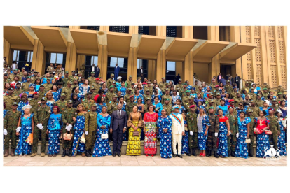 Infos congo - Actualités Congo - -CNSSAP - Les alliances d’honneur : mariage civil collectif de 500 couples des policiers et militaires