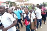 EPST: marche ce matin des élèves de Kinshasa