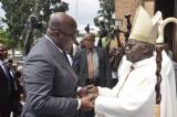 Dimanche de pâques : Félix Tshisekedi a assisté à la messe célebrée par L. Monsengwo en la cathédrale Notre-Dame du Congo