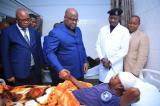 Le Chef de l’État réconforte les policiers blessés à l’Université de Kinshasa
