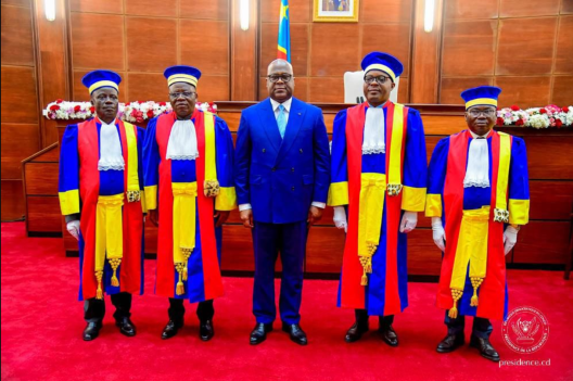 Le Président Félix Tshisekedi préside la prestation de serment de 3 membres de la Cour des comptes