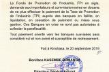 FPI demande aux importateurs et commissionnaires en douane de ne plus s’acquitter de la TPI auprès des banques en faillites. Le cas de la BIAC