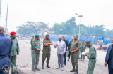 Kinshasa : Guy Kabombo inspecte le dispositif sécuritaire autour du grand marché Zando‎