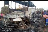 Haut-Katanga: Une cinquantaine de personnes périssent dans l’incendie d’un bus à Lubumbashi