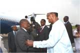 Le président Joseph Kabila à l'investiture du président Idriss Deby