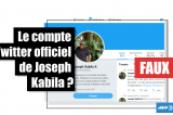 Un prétendu compte Twitter de Kabila est un faux