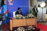 Joseph Kabila devant la presse ce 26 janvier à Kinshasa
