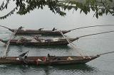 Pêche artisanale des fretins sur le lac Kivu à Goma