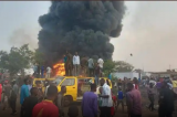 Lubumbashi : un parking de gros camions de transport des marchandises prend feu à Kenya