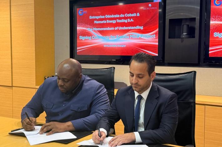 Mercuria et l’EGC scellent un protocole d'accord stratégique pour structurer une filière de cobalt responsable en RDC