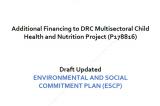 Plan d'Engagement Environnemental et Social (PEES), du Programme multisectoriel de nutrition et santé (PMNS)