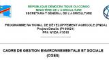 Rapport provisoire de Cadre de Gestion Environnementale et Sociale (CGES)