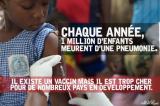 La pneumonie tue un demi-million d'enfants âgés de moins de cinq ans en Afrique subsaharienne (UNICEF)