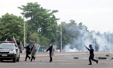 Infos congo - Actualités Congo - -MLC: la police fait usage de Gaz lacrymogène pour disperser les militants