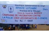 Tshuapa : lancement à Boende de la campagne de riposte contre la poliomyélite chez les enfants de 0 à 59 mois