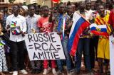 Guerre en Ukraine: à Bangui, manifestation de soutien à la Russie