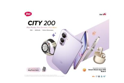 Infos congo - Actualités Congo - -Le nouveau itel City 200 : puissance, élégance et liberté au quotidien à seulement 125$
