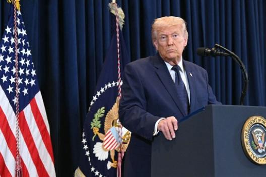 Donald Trump parle d'une guerre 