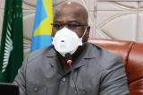 Covid-19 : «Il nous sera difficile de maîtriser cette nouvelle vague si la population n’obéit pas aux gestes barrières» (Félix Tshisekedi)