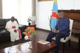 Bukavu : le chef de l'Etat Félix Tshisekedi a échangé avec l'archevêque de Bukavu